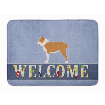 Carolines Treasures Central Asian Shepherd Dog Welcome Machine Washable Memory Foam Mat BB5532RUG